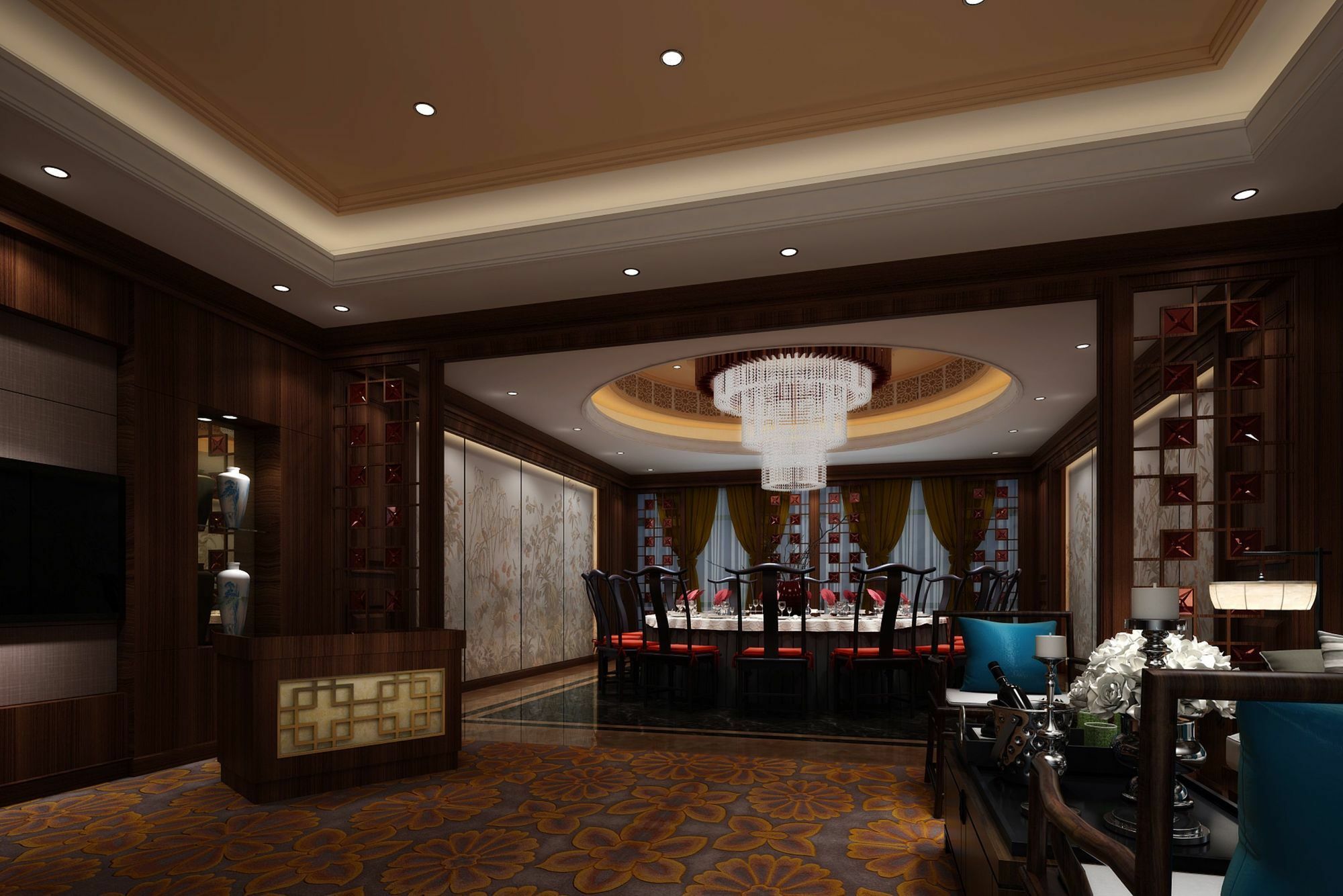 Jinan Luxury Blue Horizon Hotel Exterior foto